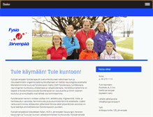 Tablet Screenshot of fysiojarvenpaa.fi